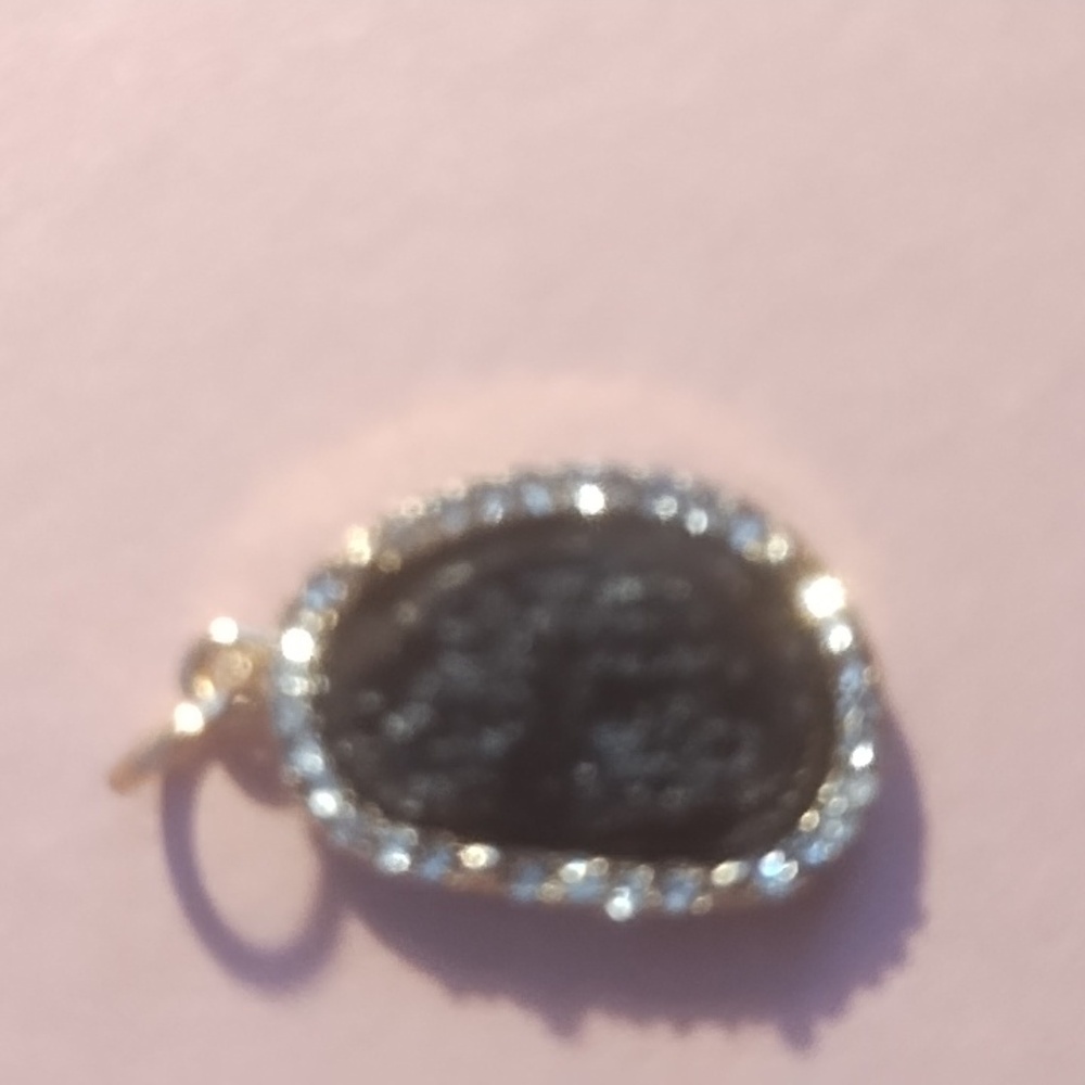 Rare Mystic & Powerful Black Rock pendant or charm